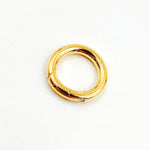 Load image into Gallery viewer, 15MM Gold-plated Sterling Silver Round Clasp