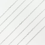 Load image into Gallery viewer, Sterling Silver Diamond Cut Paperclip Link Chain