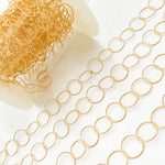Load image into Gallery viewer, 14K Gold Filled Twisted Round Link Chain