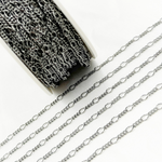 Load image into Gallery viewer, Oxidized Sterling Silver Long & Short Link