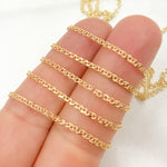 Load image into Gallery viewer, 030SPLT4BYFT. 14K Solid Gold Wheat Chain by the Foot