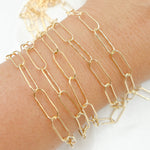 Load image into Gallery viewer, 14K Gold Filled Paperclip Chain
