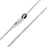 Load image into Gallery viewer, 14K Solid White Gold Wheat Chain