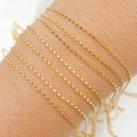 Load image into Gallery viewer, 14K Gold Filled Oval Rolo Chain