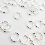 Load image into Gallery viewer, White Sterling Silver Open Jump Ring
