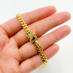 Load image into Gallery viewer, 150R04GGA3BOXBracelet. 14K Solid Yellow Gold Flat Curb Link Bracelet