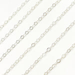Load image into Gallery viewer, Sterling Silver Flat Cable Link Chain
