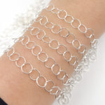 Load image into Gallery viewer, Sterling Silver Smooth Round Link Chain