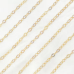 Load image into Gallery viewer, 14K Gold Filled Flat Oval Link Chain