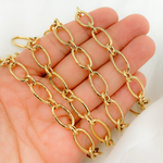 Load image into Gallery viewer, Gold Plated 925 Sterling Silver Smooth Oval Link Chain.