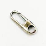 Load image into Gallery viewer, 20MM Oxidized Sterling Silver Oval Clasp