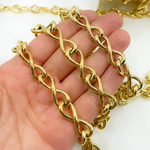 Load image into Gallery viewer, Gold Plated Sterling Silver Hollo Infinite Link Chain