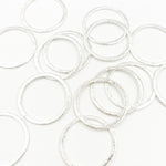 Load image into Gallery viewer, 25MM White Sterling Silver Ring Connector