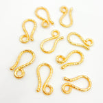 Load image into Gallery viewer, 22MM Gold-plated Sterling Silver Hook Clasp