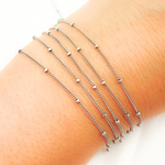 Load image into Gallery viewer, Oxidized Sterling Silver Satellite Chain