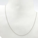 Load image into Gallery viewer, 030R01LGJ080WG. 14K Solid Gold Cable Chain with Extender