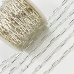 Load image into Gallery viewer, Sterling Silver Flat Paperclip Chain