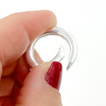 Load image into Gallery viewer, 23MM White Sterling Silver Round Clasp