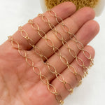 Load image into Gallery viewer, Gold-Filled Smooth Oval Long and Short Link Chain.