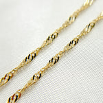 Load image into Gallery viewer, 14K Solid Gold Wheat Chain