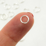 Load image into Gallery viewer, MFT080DE5SS. 6MM 20Gauge White Sterling Silver Open Jump Ring