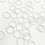 Load image into Gallery viewer, Gauge White Twisted Close Jump Ring
