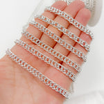 Load image into Gallery viewer, Sterling Silver Double Curb Chain
