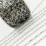 Load image into Gallery viewer, Oxidized 925 Sterling Silver Diamond Cut Cable Link Chain