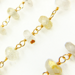Load image into Gallery viewer, Golden Rutile Gold Plated 925 Sterling Silver Wire Chain.