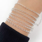 Load image into Gallery viewer, Sterling Silver Rolo Chain