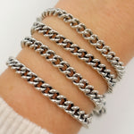 Load image into Gallery viewer, Oxidized Sterling Silver Curb Chain
