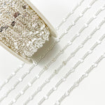 Load image into Gallery viewer, Sterling Silver Curb Chain with Textured Disc Link