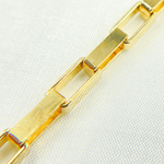 Load image into Gallery viewer, Gold Plated 925 Sterling Silver Flat Box Chain