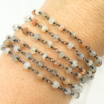 Load image into Gallery viewer, Multi Moonstone Wire Wrap Chain