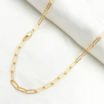 Load image into Gallery viewer, 14k Gold-Filled Smooth Paperclip Necklace