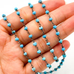 Load image into Gallery viewer, Buy Black Rhodium 925 Sterling Silver Wire Chain