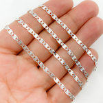 Load image into Gallery viewer, 925 Sterling Silver Diamond Cut Mariner Link Chain.