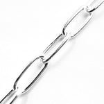 Load image into Gallery viewer, Sterling Silver Smooth Paperclip Necklace
