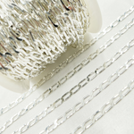 Load image into Gallery viewer, Sterling Silver Flat Curb Link Chain