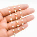 Load image into Gallery viewer, V315ENGF. 14K Gold Filled Enamel Clover Link Chains