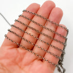 Load image into Gallery viewer, Oxidized Sterling Silver Rolo Chain