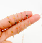 Load image into Gallery viewer, XM/1003HD/SPTT. 14K Gold-Filled and Silver Flat Marina Cable Link Chain