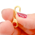 Load image into Gallery viewer, Matt Gold Plated Sterling Silver Oval Clasp