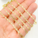 Load image into Gallery viewer, 14K Solid Gold Diamond Cut Marina Link