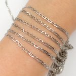 Load image into Gallery viewer, Oxidized Sterling Silver Marina Link Chain