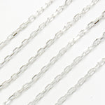 Load image into Gallery viewer, Sterling Silver Diamond Cut Oval Link Chain