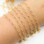 Load image into Gallery viewer, 8251-1AGF. 14k Gold Filled Textured Oval & Smooth Round Link Chain