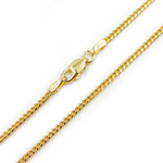 Load image into Gallery viewer, 14K Solid Gold Flat Curb Chain