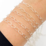 Load image into Gallery viewer, Sterling Silver Twisted Oval Link Chain