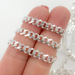 Load image into Gallery viewer, Sterling Silver Flat Curb Chain